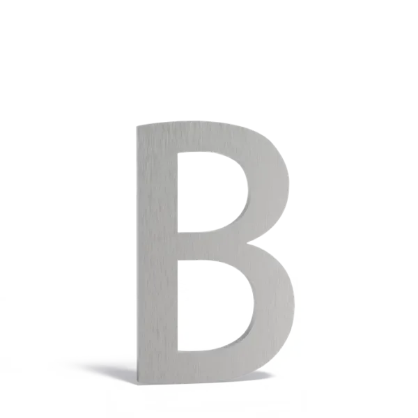 B_ Edelstahl Hausbeschriftung Buchstaben